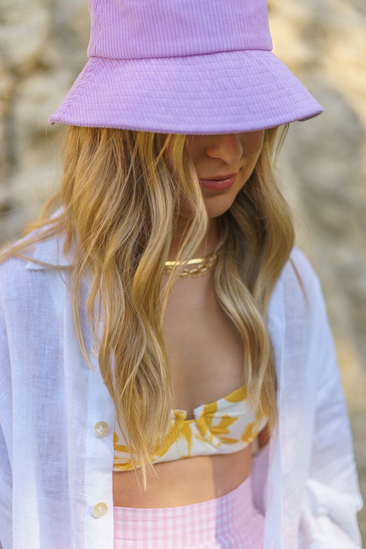 Curate - Après June Corduroy Bucket Hat - Sustainable Women's Apparel Lilac