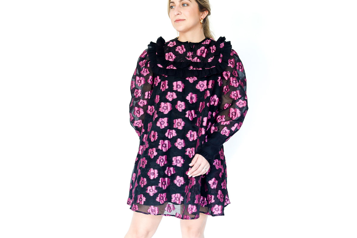 Sister Jane - Jacquard Flower Mini Dress - Ethical Fashion – Curate