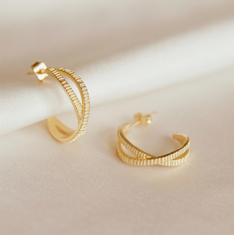 Agapé Studio - Louise Hoop Earrings - Sustainable Women's Jewelry – Curate