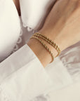 gold women's bracelet, sustainably and ethically made