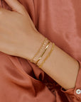 gold women's bracelet, sustainably and ethically made, agape studio