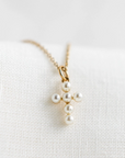gold and pearl pendant necklace, made in france, elegant, simple, small pendant