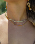 Siizu Alicia Cuban Link Chain Necklace