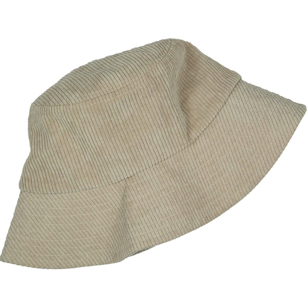 apres june, corduroy bucket hat, cream, beige, curate