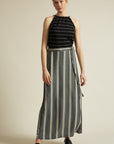 Lanius Striped Maxi Skirt