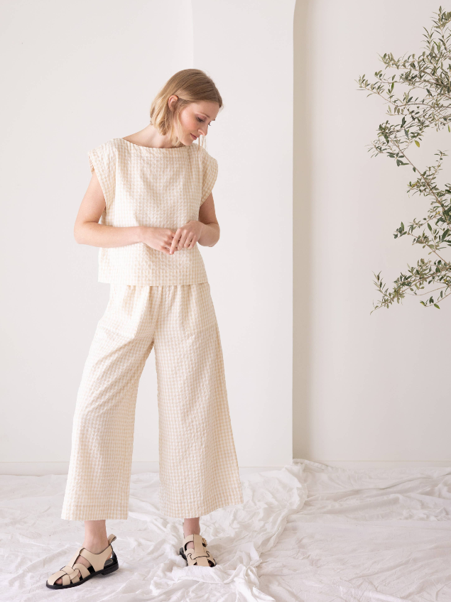 Laude-The-Label_Everyday-Crop-Pants-Birch-Gingham_Sustainable-Ethical-Apparel_Curate-Shopthecurate