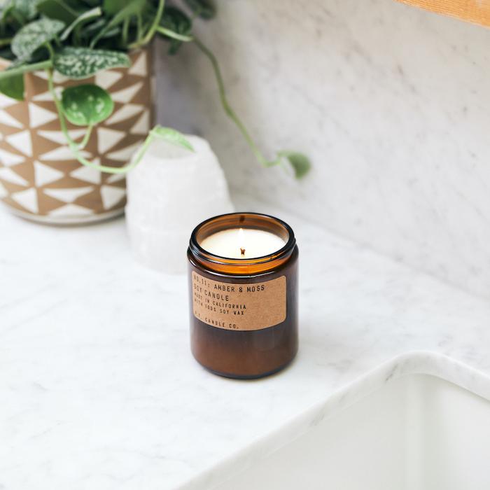 P.F. Candle Co. Amber &amp; Moss Candle