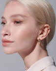 Siizu Amalberga Star Hoop Earrings