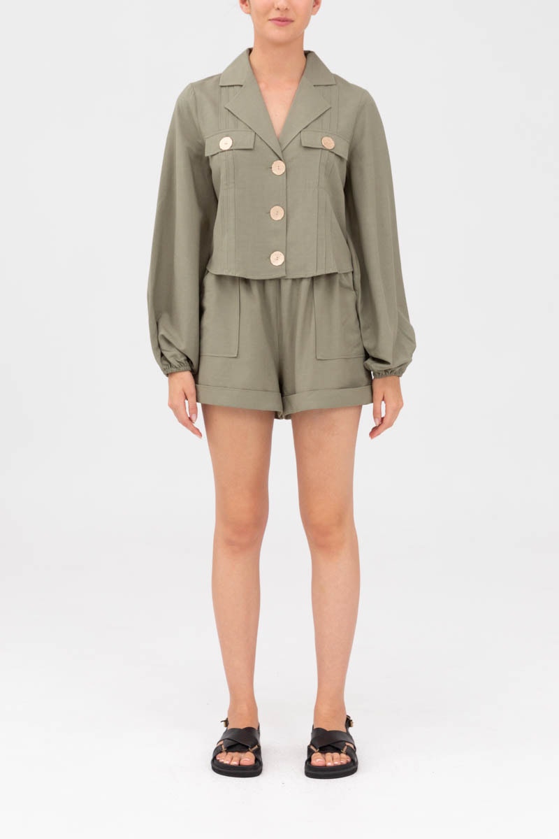 Finders Keepers Golden Button-Up Shirt