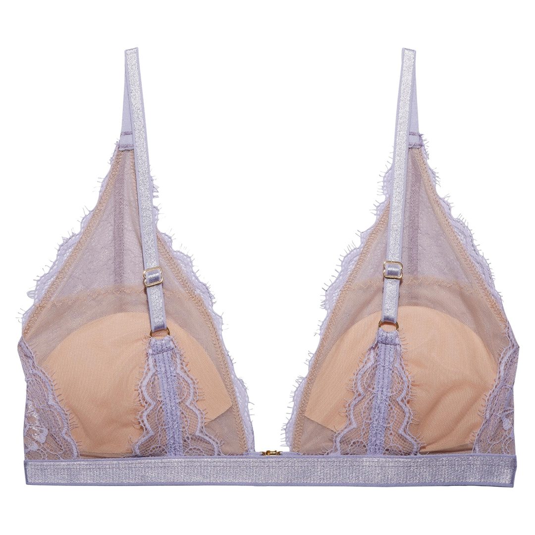 Amy Sheer Lace Bralette - White