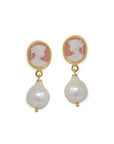 Vintouch Pearl & Cameo Earrings
