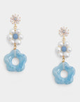 Siizu Bethany Twins Floral Earrings