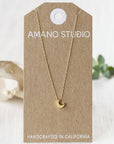 Amano Studio Tiny Crescent Moon Necklace